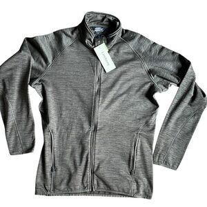 Landway Performance Brown Zip Up Fleece Jacket